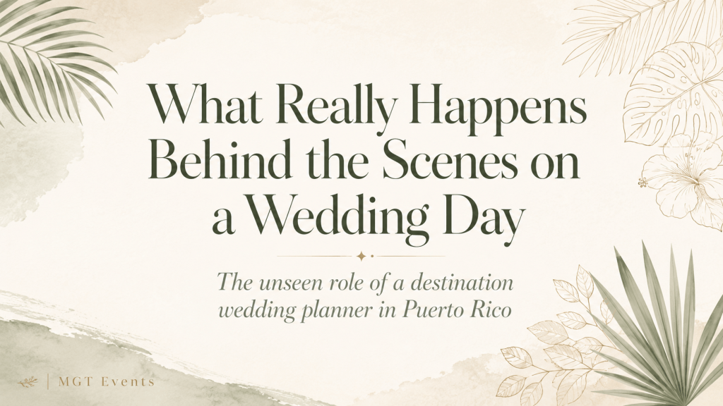 What Wedding Planners Really Do on the Wedding Day: Behind the Scenes of a Destination Wedding in Puerto&nbsp;Rico